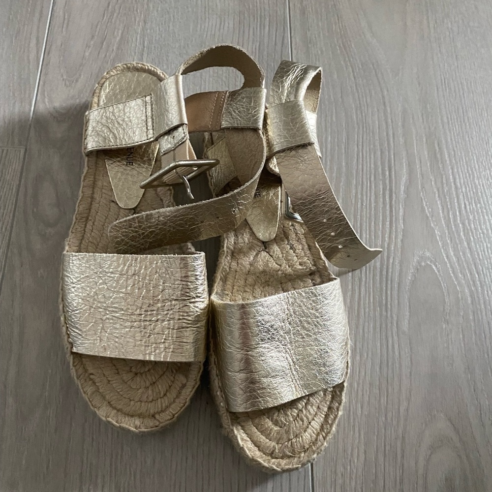 Gold Espadrilles from Saks Fifth Ave